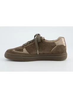Leren sneakers bruin
