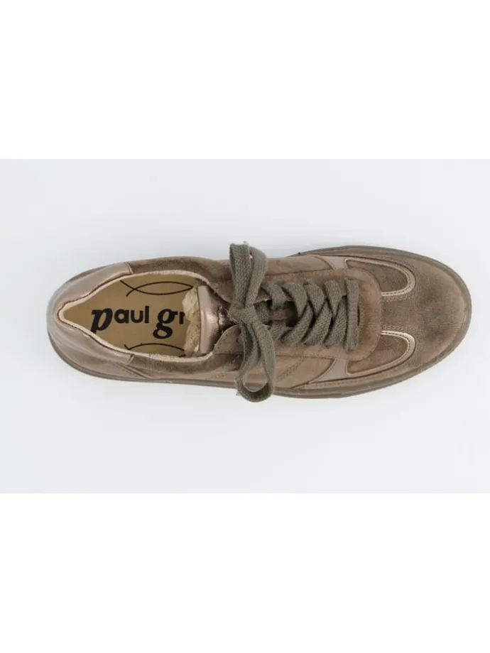 Leren sneakers bruin