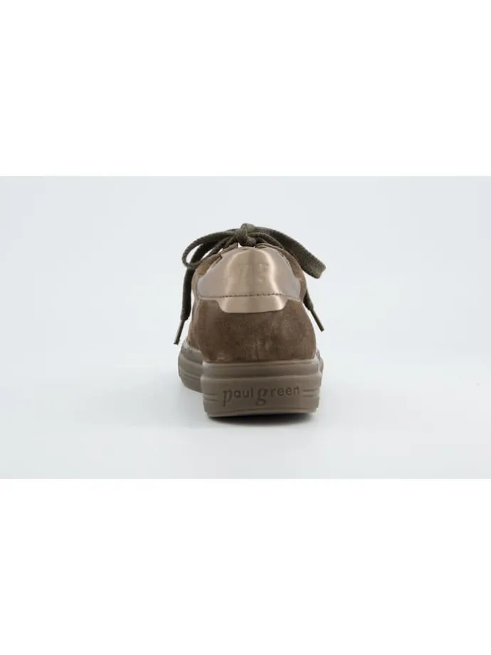 Leren sneakers bruin