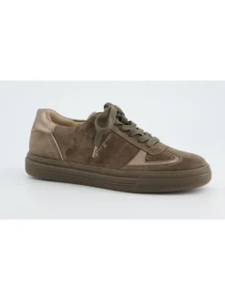 Leren sneakers bruin