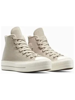 Leren sneakers "Chuck Taylor All Star Lift Platform" beige