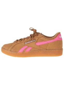 Leren sneakers "Club C Grounds" lichtbruin/roze