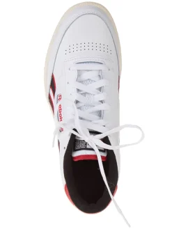 Leren sneakers "Club C Revenge" wit/zwart/rood