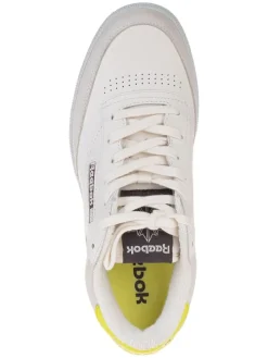 Leren sneakers "Club C Revenge" wit/groen