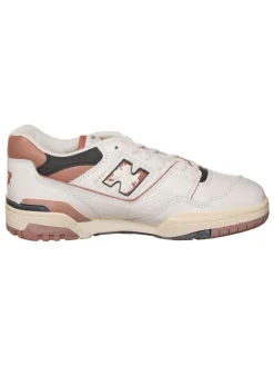 Leren sneakers "550" crème/lichtbruin