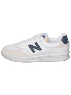 Leren sneakers "CT300" wit/donkerblauw