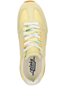 Leren sneakers geel