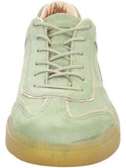 Leren sneakers groen