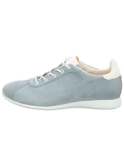 Leren sneakers lichtblauw