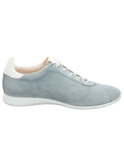 Leren sneakers lichtblauw