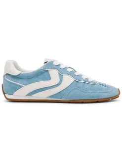 Leren sneakers lichtblauw