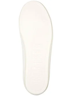 Leren sneakers lichtbruin/beige