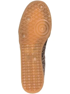 Leren sneakers lichtbruin/bruin