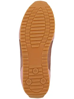 Leren sneakers lichtroze