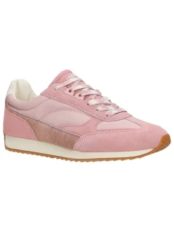 Leren sneakers lichtroze
