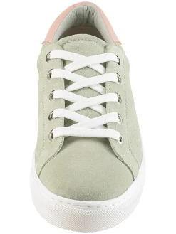 Leren sneakers lichtroze/mintgroen turquoise/Rosa