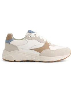 Leren sneakers "Rayleigh" wit/beige