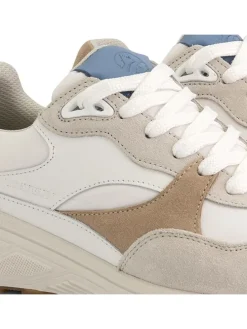Leren sneakers "Rayleigh" wit/beige