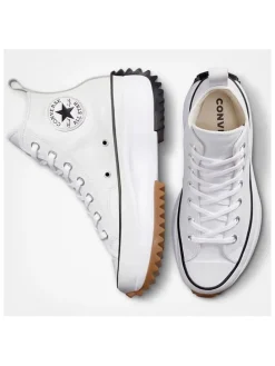 Leren sneakers "Run Star Hike" wit