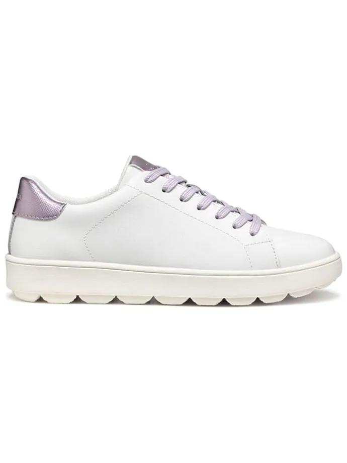 Leren sneakers "Spherica Ecub" wit/paars