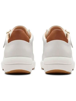 Leren sneakers "Tivoli Zip-Off" wit