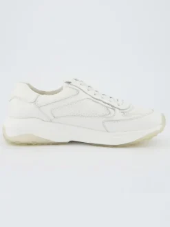 Leren sneakers wit