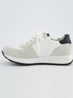Leren sneakers wit/crème