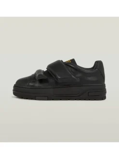 Leren sneakers zwart