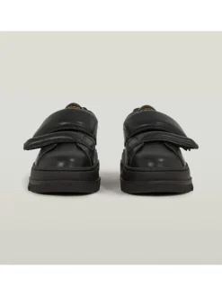 Leren sneakers zwart