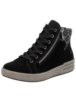 Leren sneakers zwart