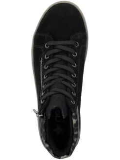 Leren sneakers zwart