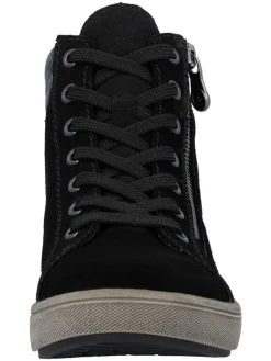 Leren sneakers zwart
