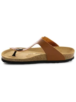 Leren teenslippers