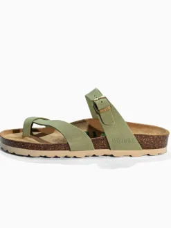Leren teenslippers