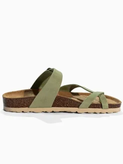Leren teenslippers