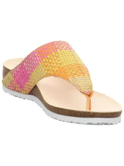 Leren teenslippers 