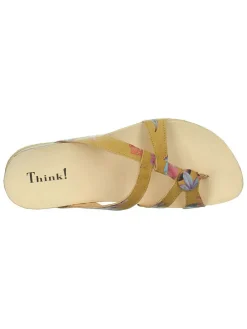Leren teenslippers 