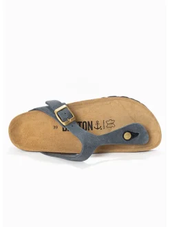 Leren teenslippers 