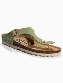 Leren teenslippers 
