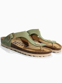 Leren teenslippers 