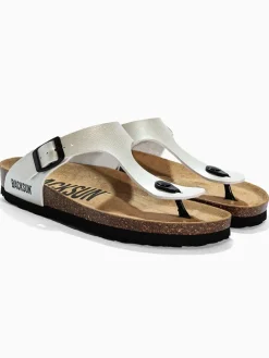 Leren teenslippers 