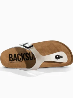 Leren teenslippers 