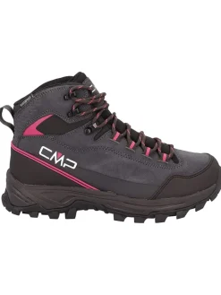 Leren trekkingboots "Myzar Mid" donkerblauw/roze