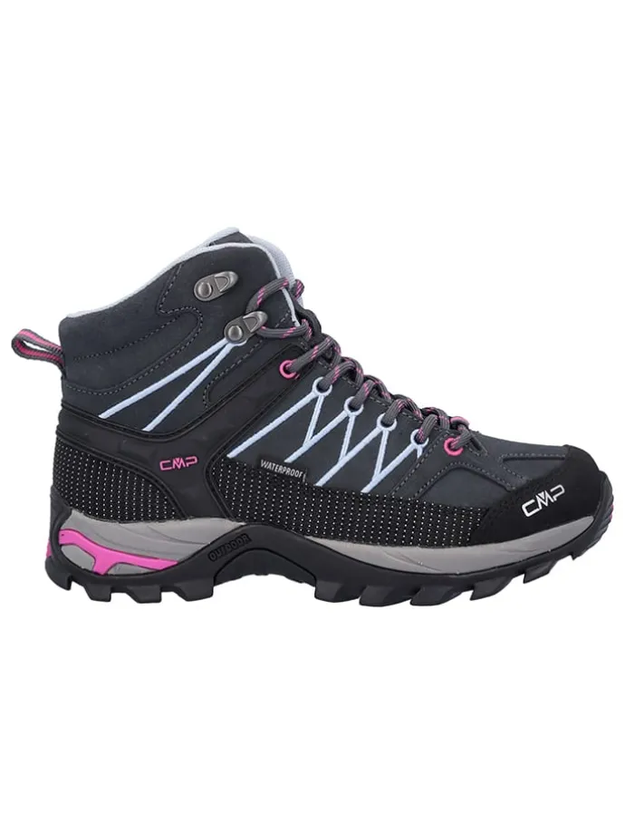 Leren trekkingboots "Rigel" donkerblauw