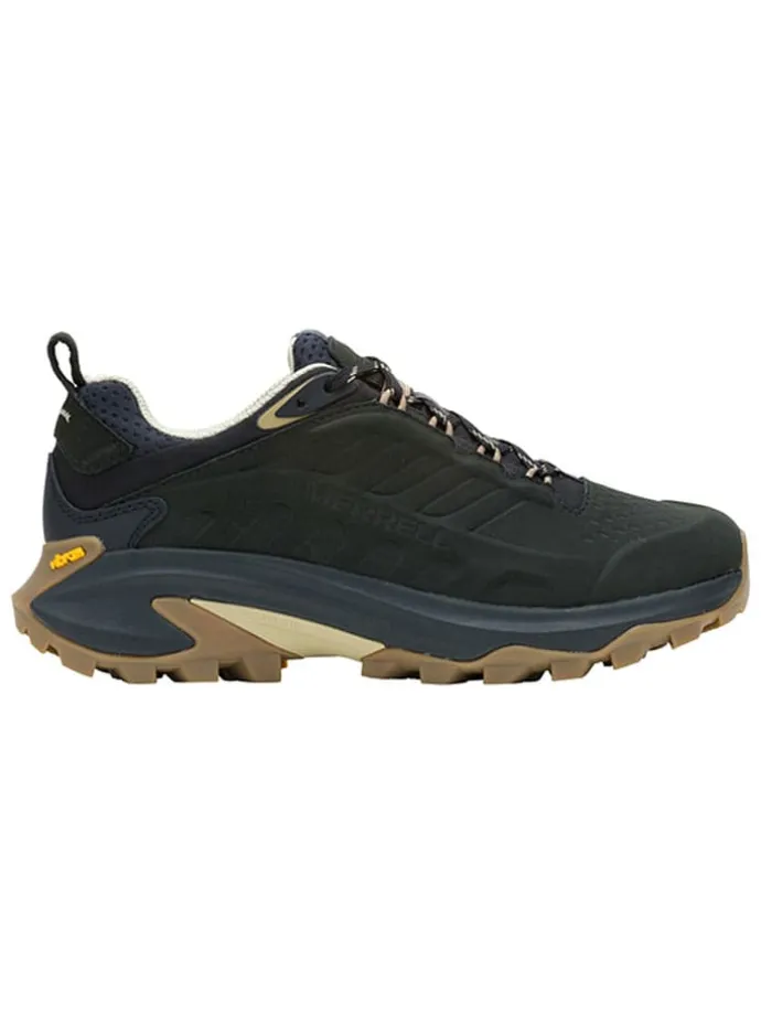 Leren trekkingschoenen "Moab Speed 2" zwart/donkerblauw