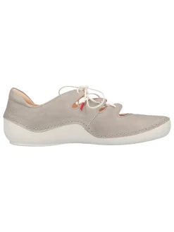 Leren veterschoenen grijs