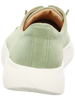 Leren veterschoenen groen