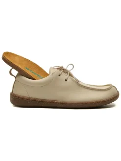 Leren veterschoenen "Harmony" beige