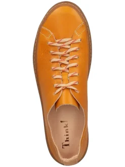 Leren veterschoenen lichtbruin