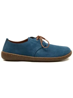 Leren veterschoenen "Terra" blauw